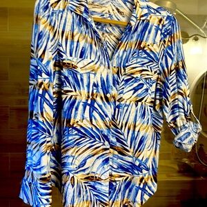 Tommy Bahama size large beautiful long sleeve blouse